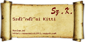 Szénási Kitti névjegykártya
